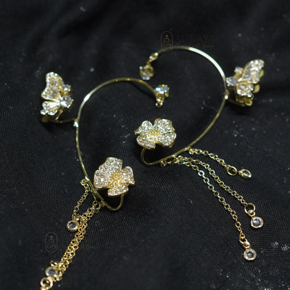 Korean Butterfly Crystal Earrings